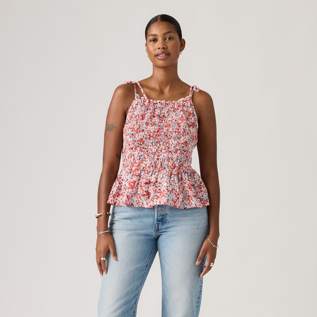 Monaco Blouse — Laurie Floral - Pink
