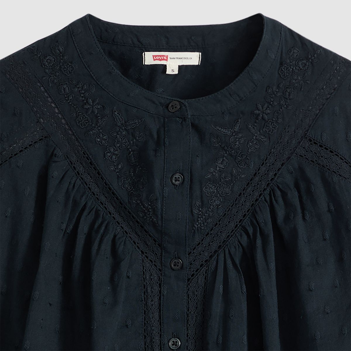 Cleo Blouse — Anthracite Night - Black
