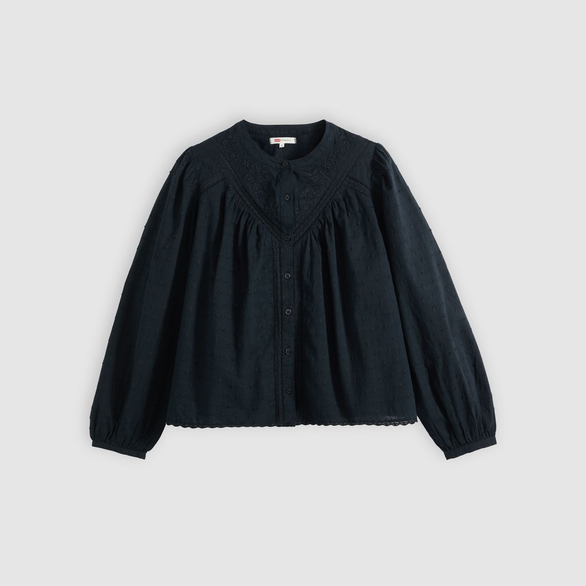 Cleo Blouse — Anthracite Night - Black