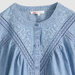 Cleo Blouse — Faded Tide - Blue 6