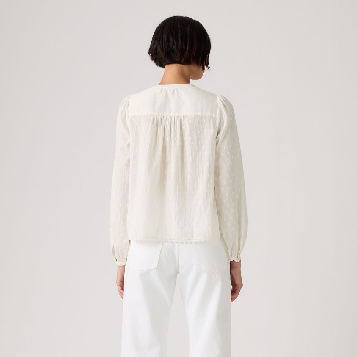 Cleo Blouse — Egret - Cream