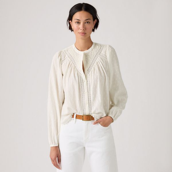 Cleo Blouse — Egret - Cream