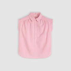 Londyn Short-Sleeve Popover Top — Coral Blush - Pink 5