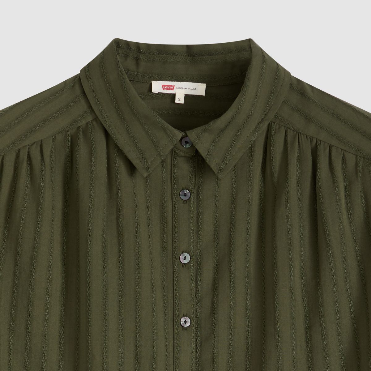 Londyn Short-Sleeve Popover Top — Deep Depths - Green