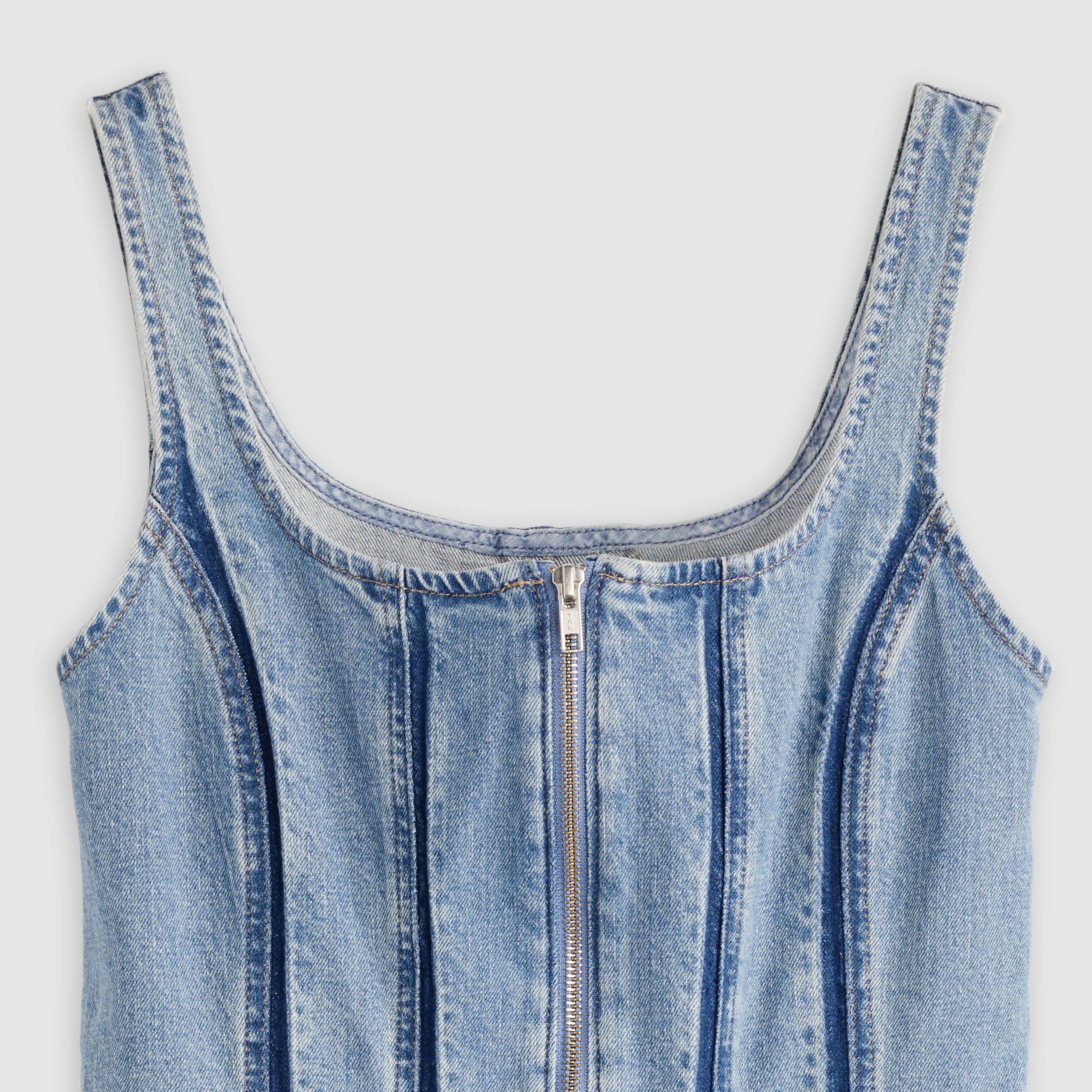 Robe zippée coutures apparentes 6