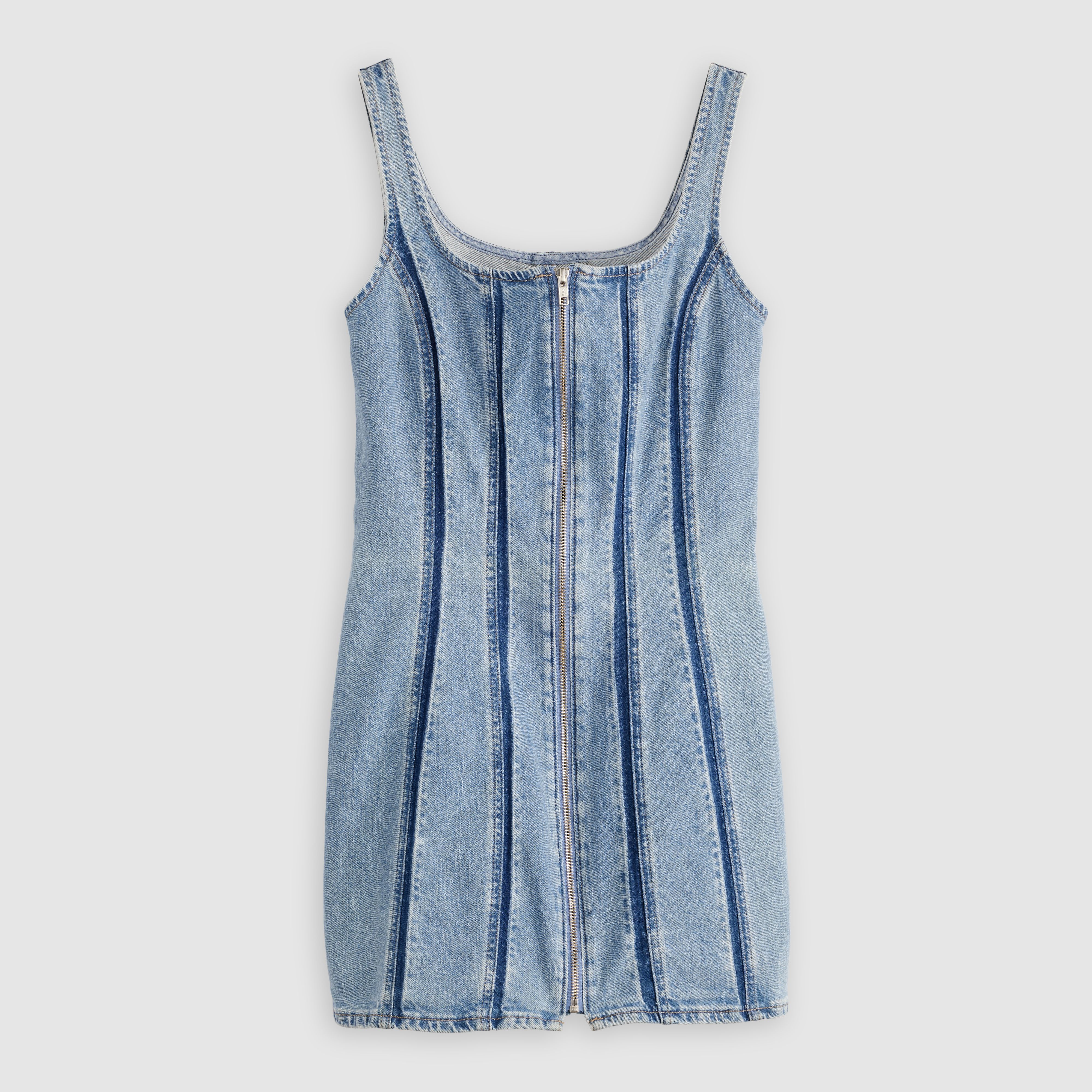 Robe zippée coutures apparentes 5