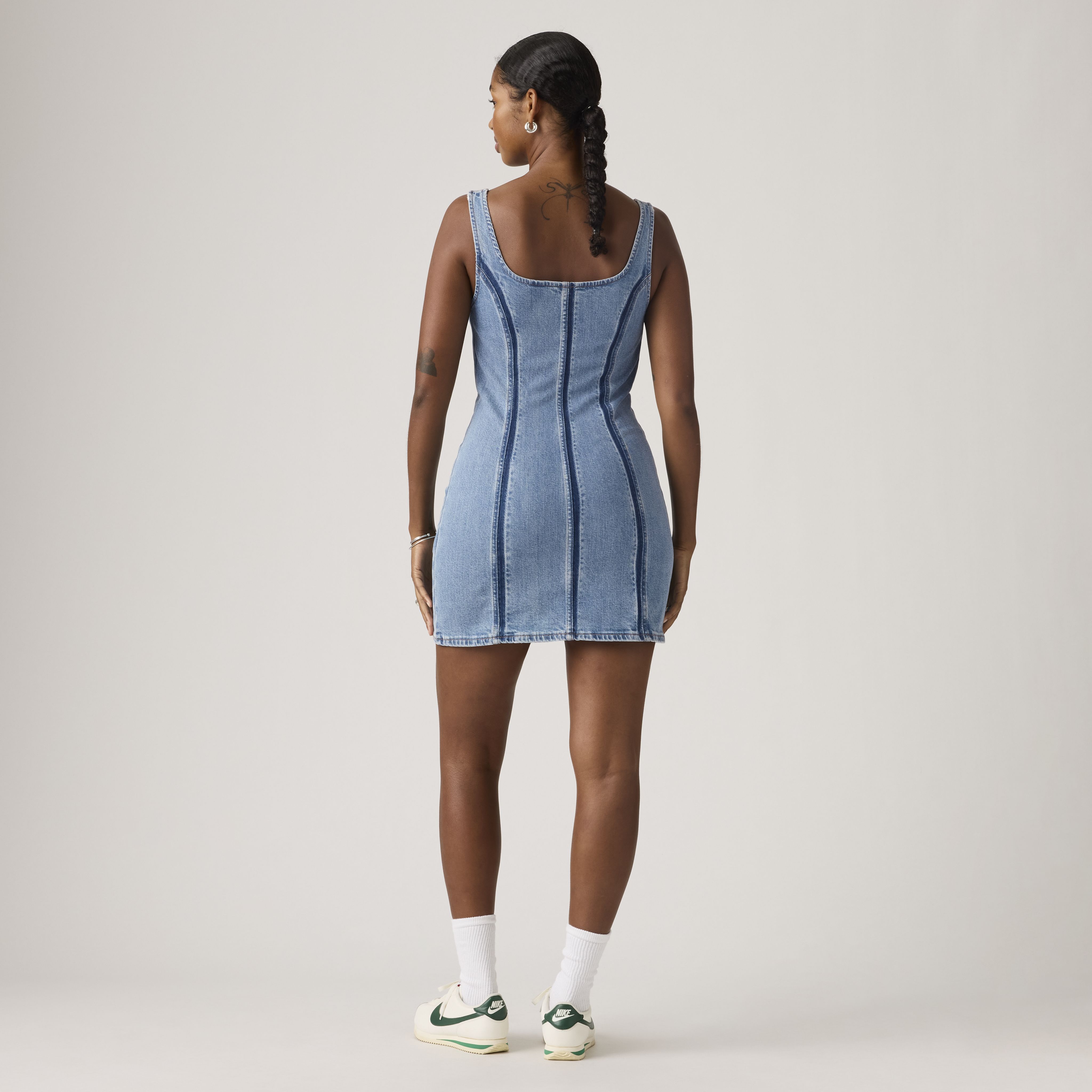 Robe zippée coutures apparentes 4