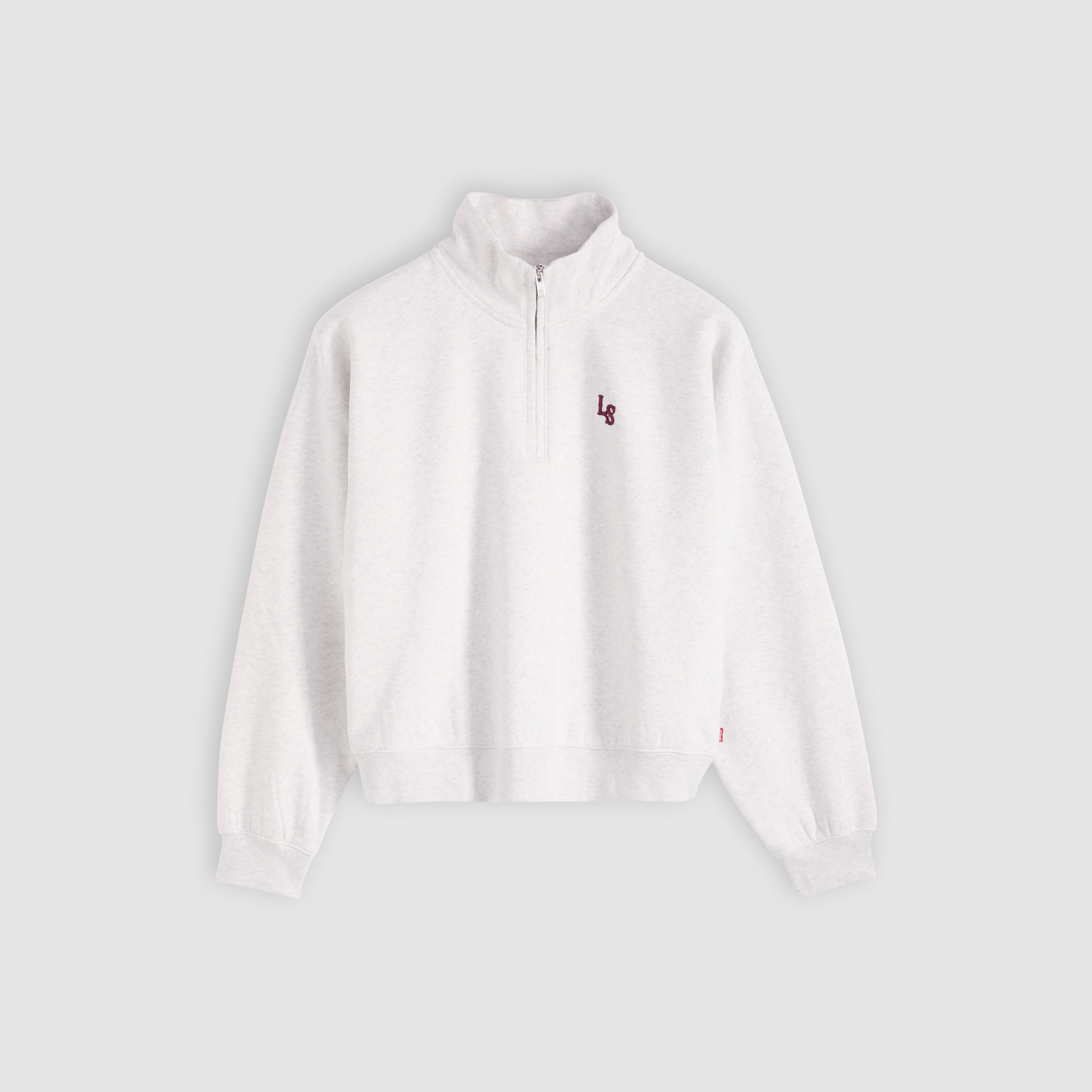 Graphic Vintage Boxy Quarter Zip Sweatshirt 1