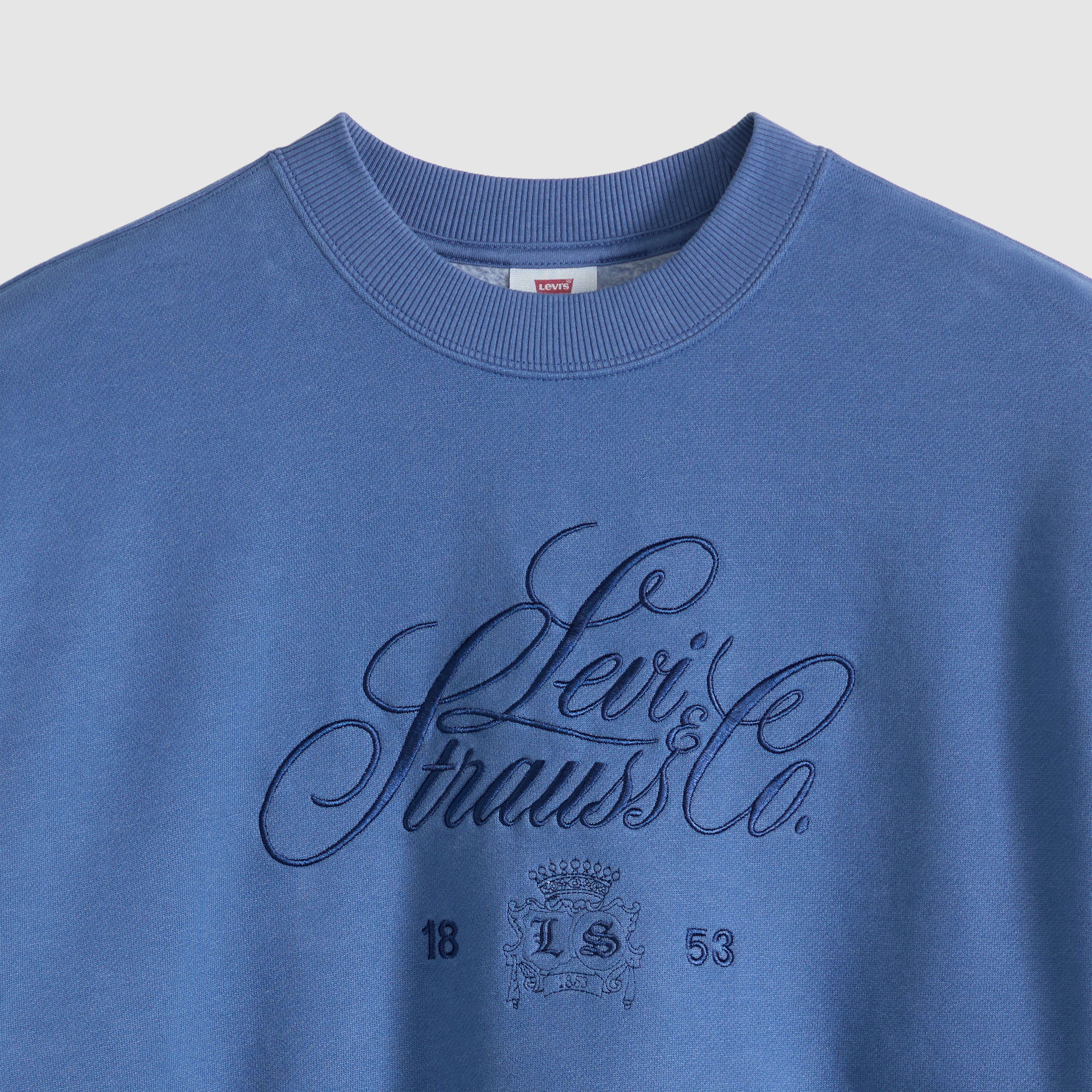 Graphic Vintage Oversized Crew Sweatshirt 6