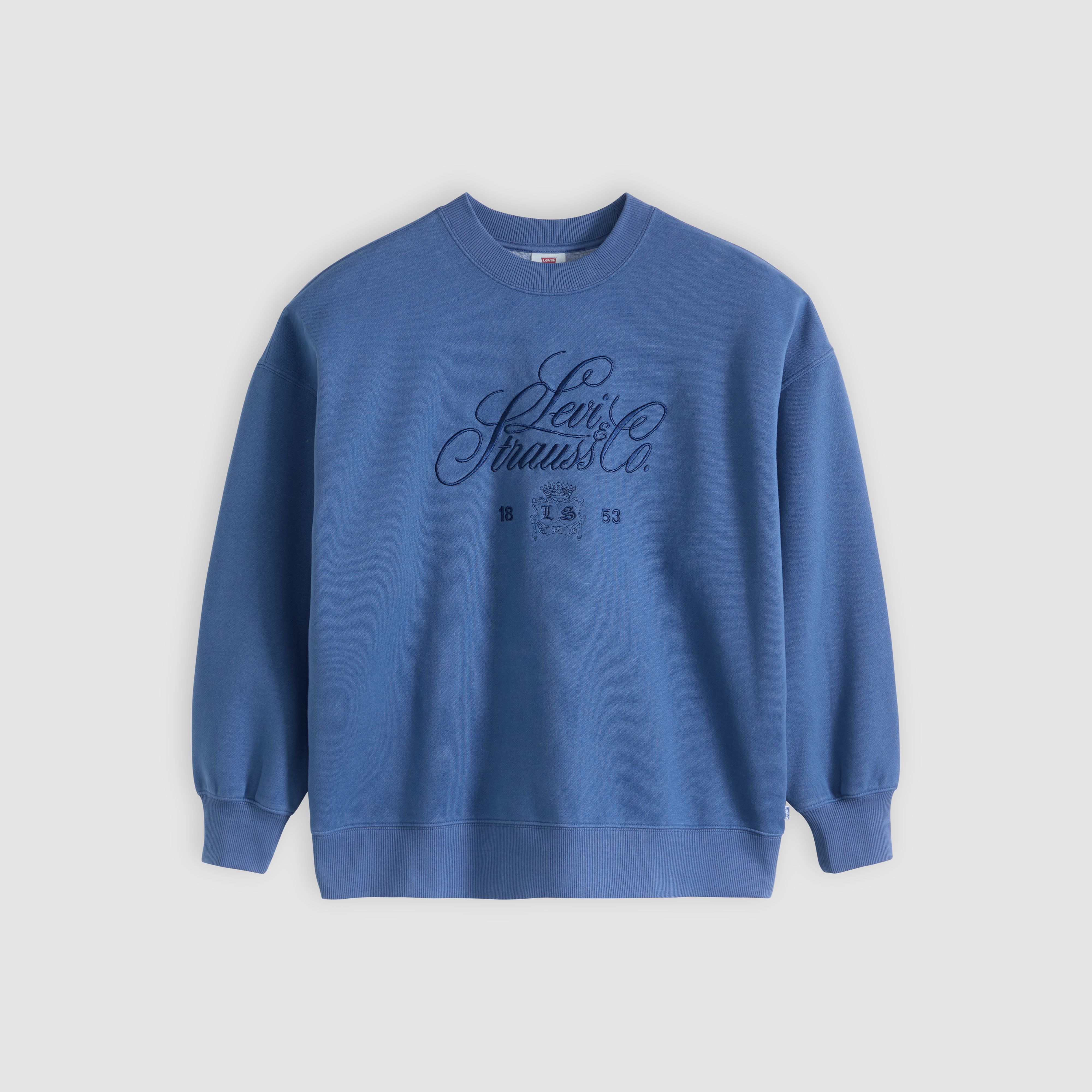 Graphic Vintage Oversized Crew Sweatshirt 1