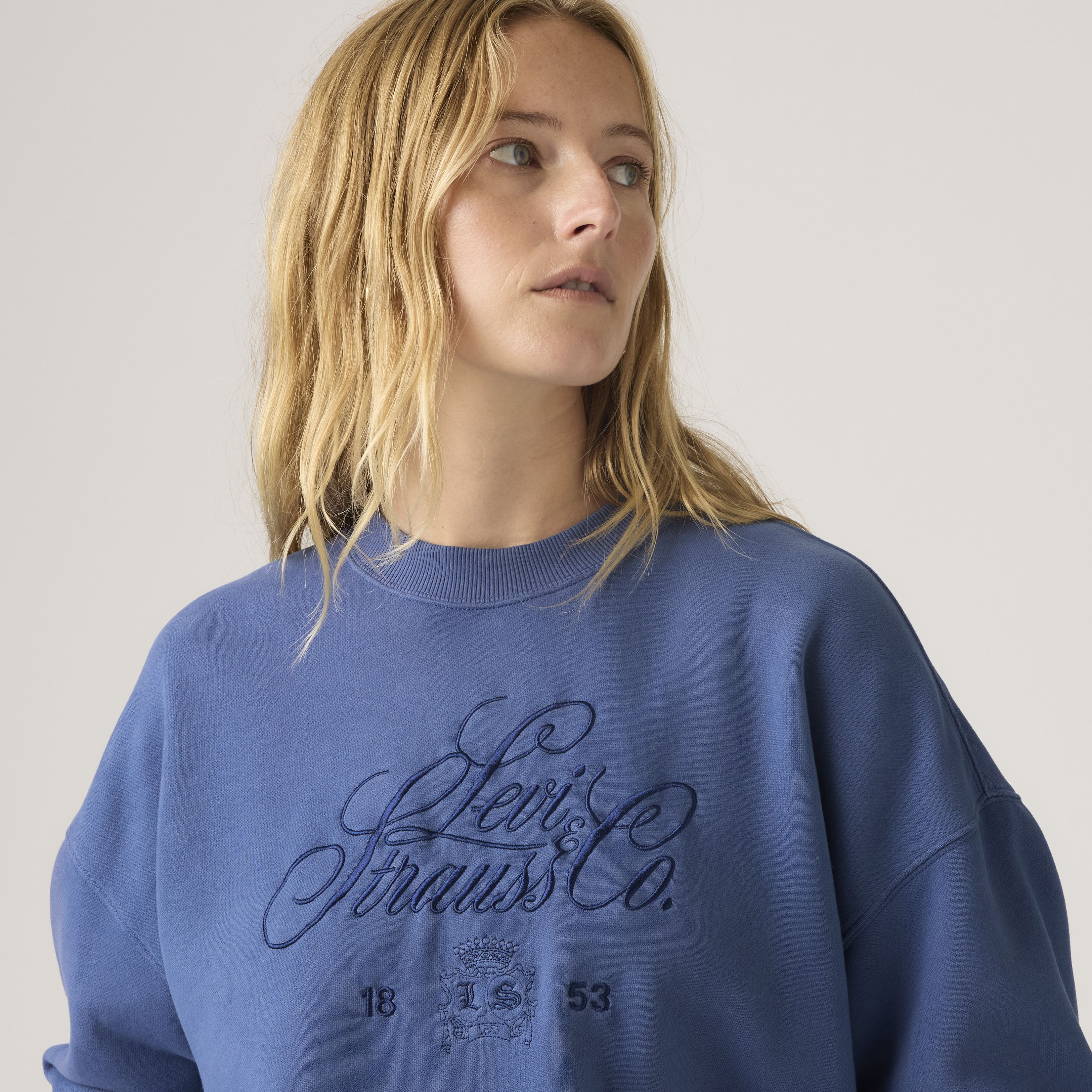 Graphic Vintage Oversized Crew Sweatshirt 2