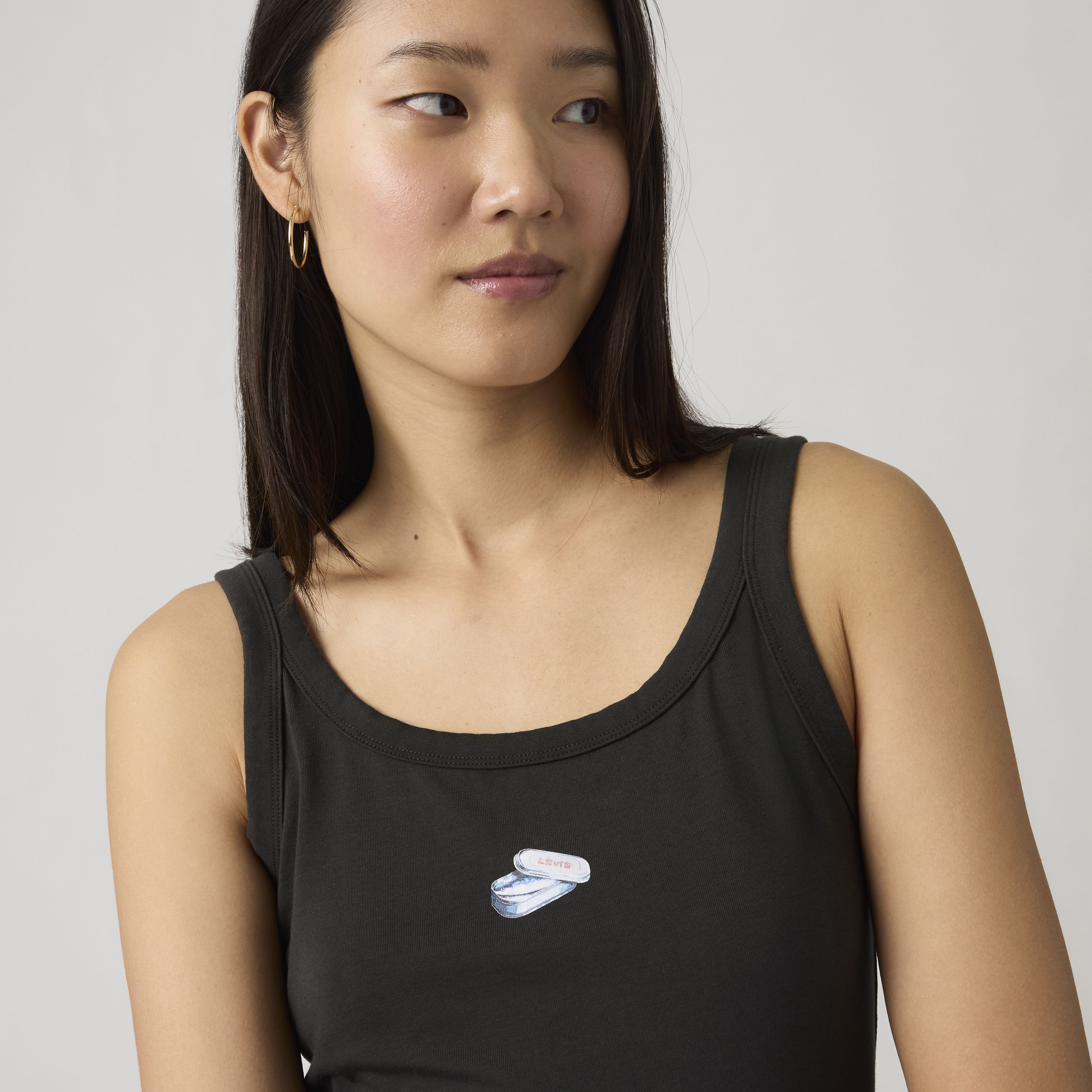 Essential tanktop met print 2