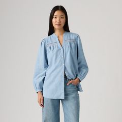 Madeline Tunic — Soft Current - Light Wash 1