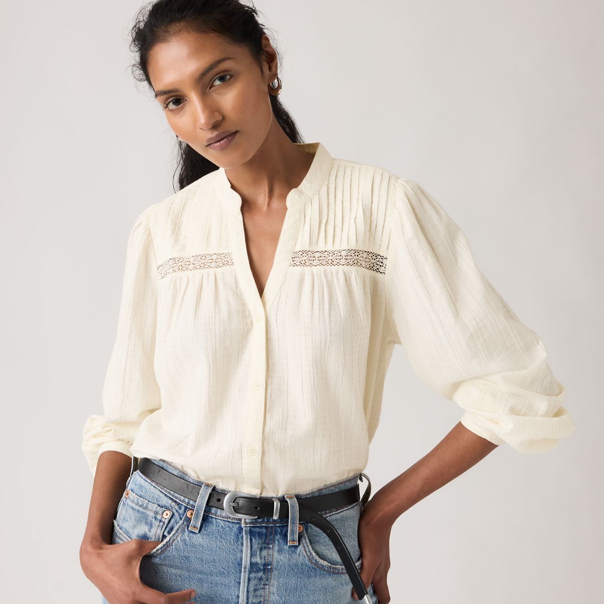 Madeline Tunic — Tofu - White