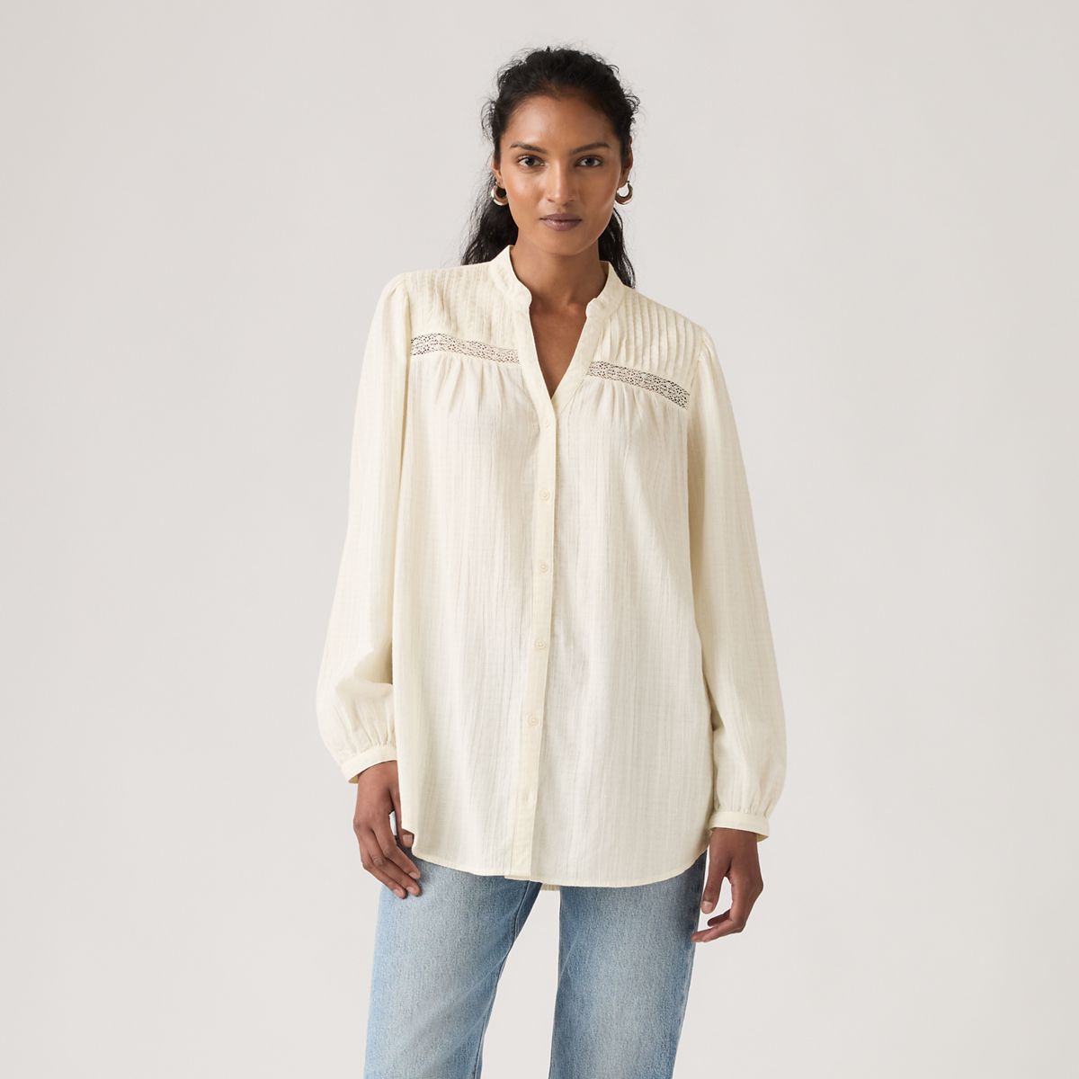 Madeline Tunic — Tofu - White