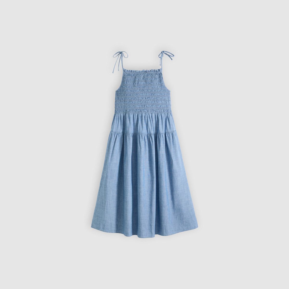Monaco Midi Sundress — Breezy Blues - Medium Wash
