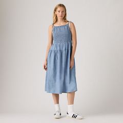 Monaco Midi Sundress — Breezy Blues - Medium Wash 3