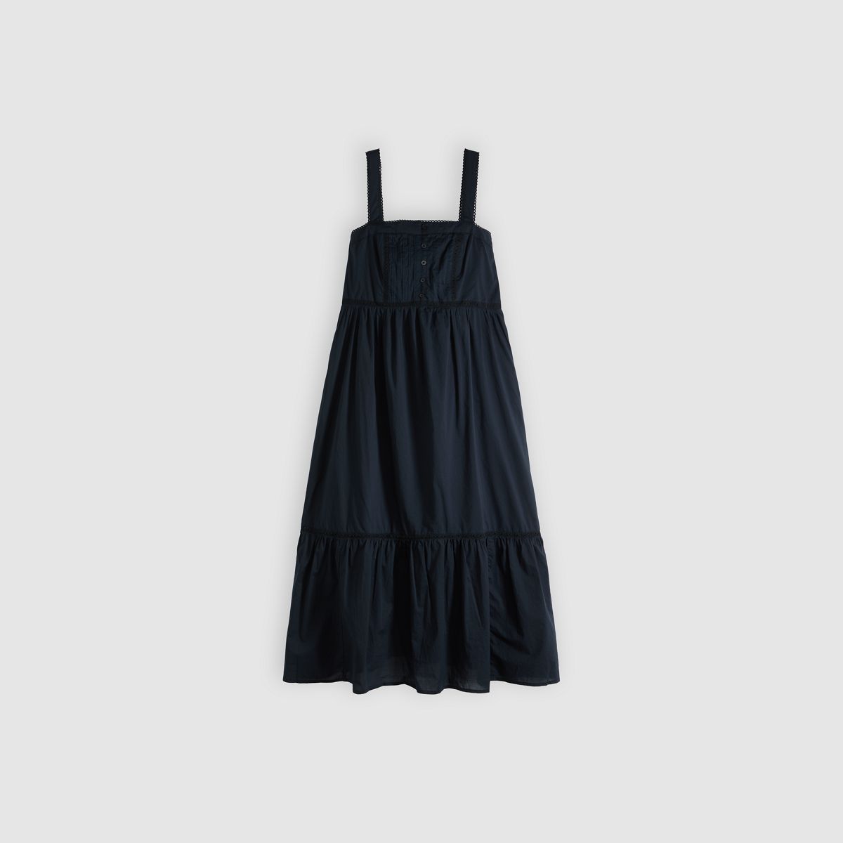Mimi Midi Dress — Anthracite Night - Black