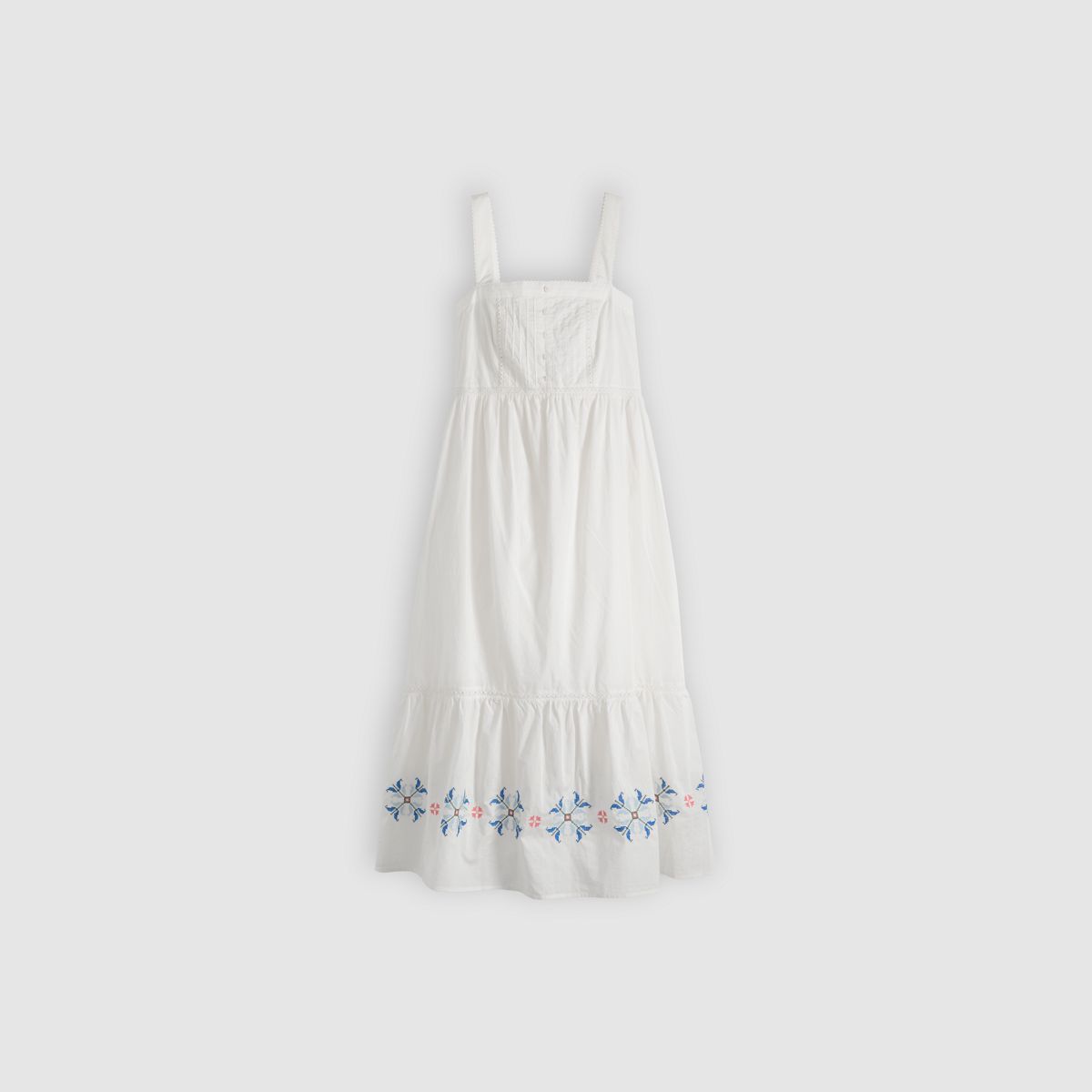 Mimi Midi Dress — Cloud Dancer Larger - Multi-Color