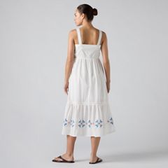 Mimi Midi Dress — Cloud Dancer Larger - Multi-Color 3