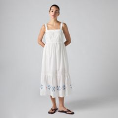 Mimi Midi Dress — Cloud Dancer Larger - Multi-Color 1
