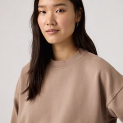 Vintage Garment Dye Boxy Sweatshirt — Garment Dye Pine Bar - Brown 2