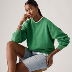 Vintage Garment Dye Boxy Sweatshirt — Garment Dye Pine - Green 2