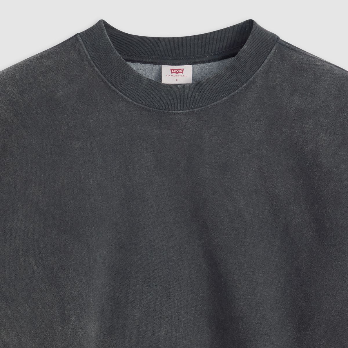 Vintage Garment Dye Boxy Sweatshirt — Garment Dye Grunge - Black