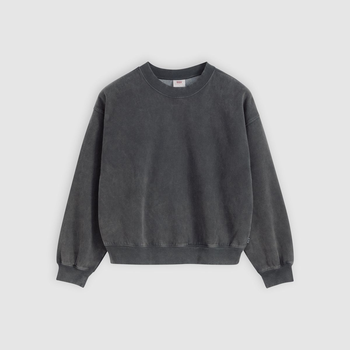 Vintage Garment Dye Boxy Sweatshirt — Garment Dye Grunge - Black