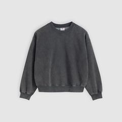 Vintage Garment Dye Boxy Sweatshirt — Garment Dye Grunge - Black 5