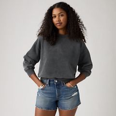 Vintage Garment Dye Boxy Sweatshirt — Garment Dye Grunge - Black 1