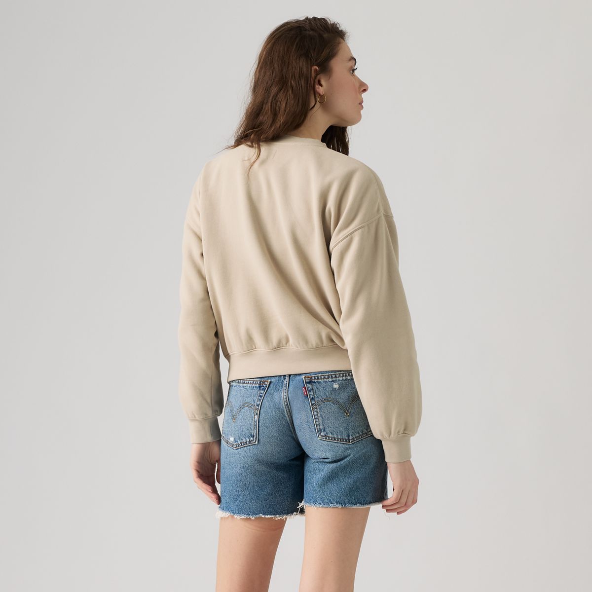 Vintage Garment Dye Boxy Sweatshirt — Chateau Grey - Grey