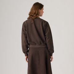 Vintage Garment Dye Boxy Sweatshirt — Womens Fleece Java - Brown 4
