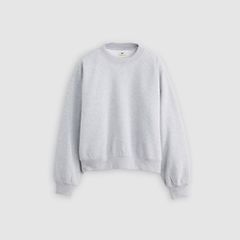 Vintage Garment Dye Boxy Sweatshirt — Silver Heather Gray - Grey 5