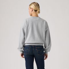 Vintage Garment Dye Boxy Sweatshirt — Silver Heather Gray - Grey 4
