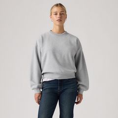 Vintage Garment Dye Boxy Sweatshirt — Silver Heather Gray - Grey 3