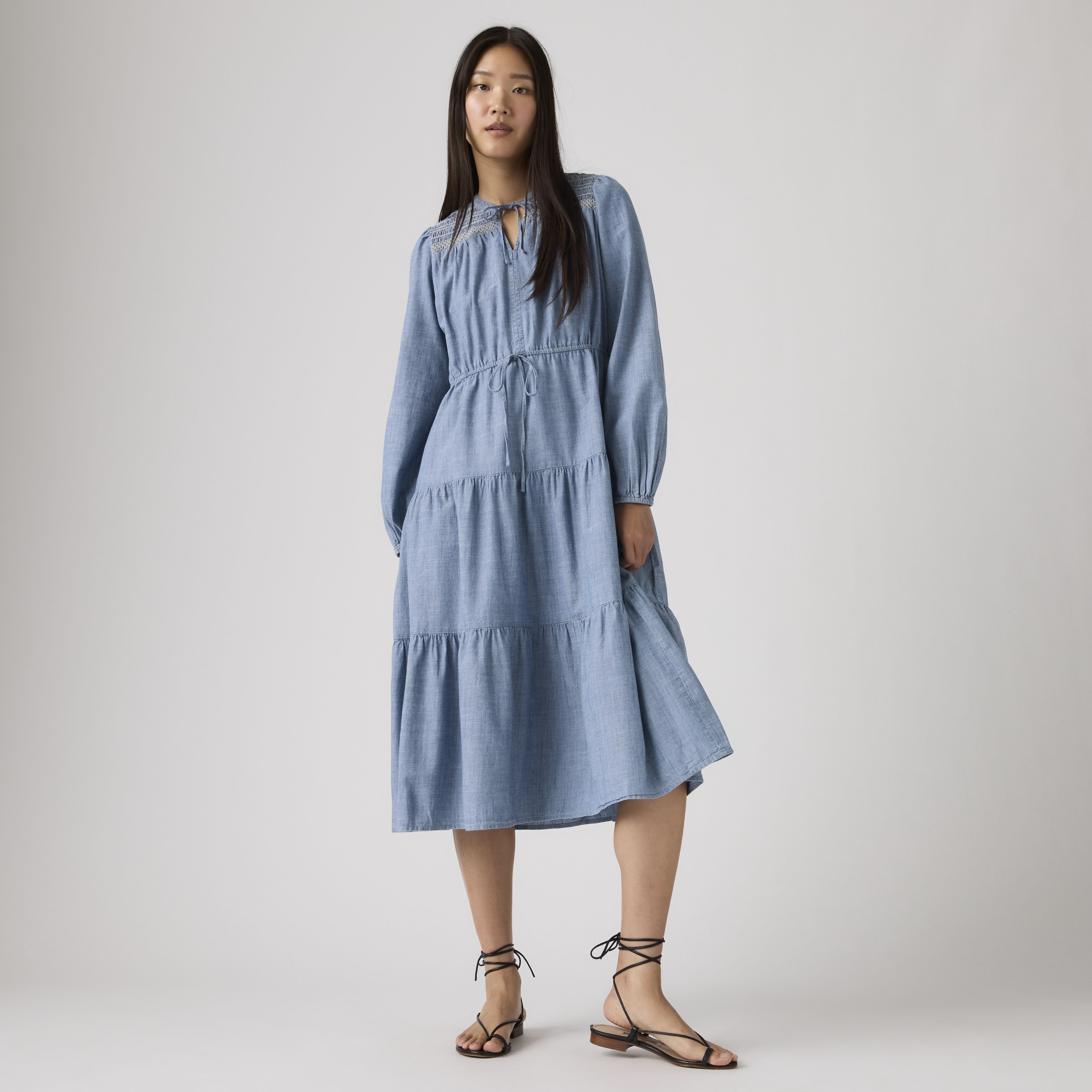 Seren Long-Sleeve Midi Dress 1