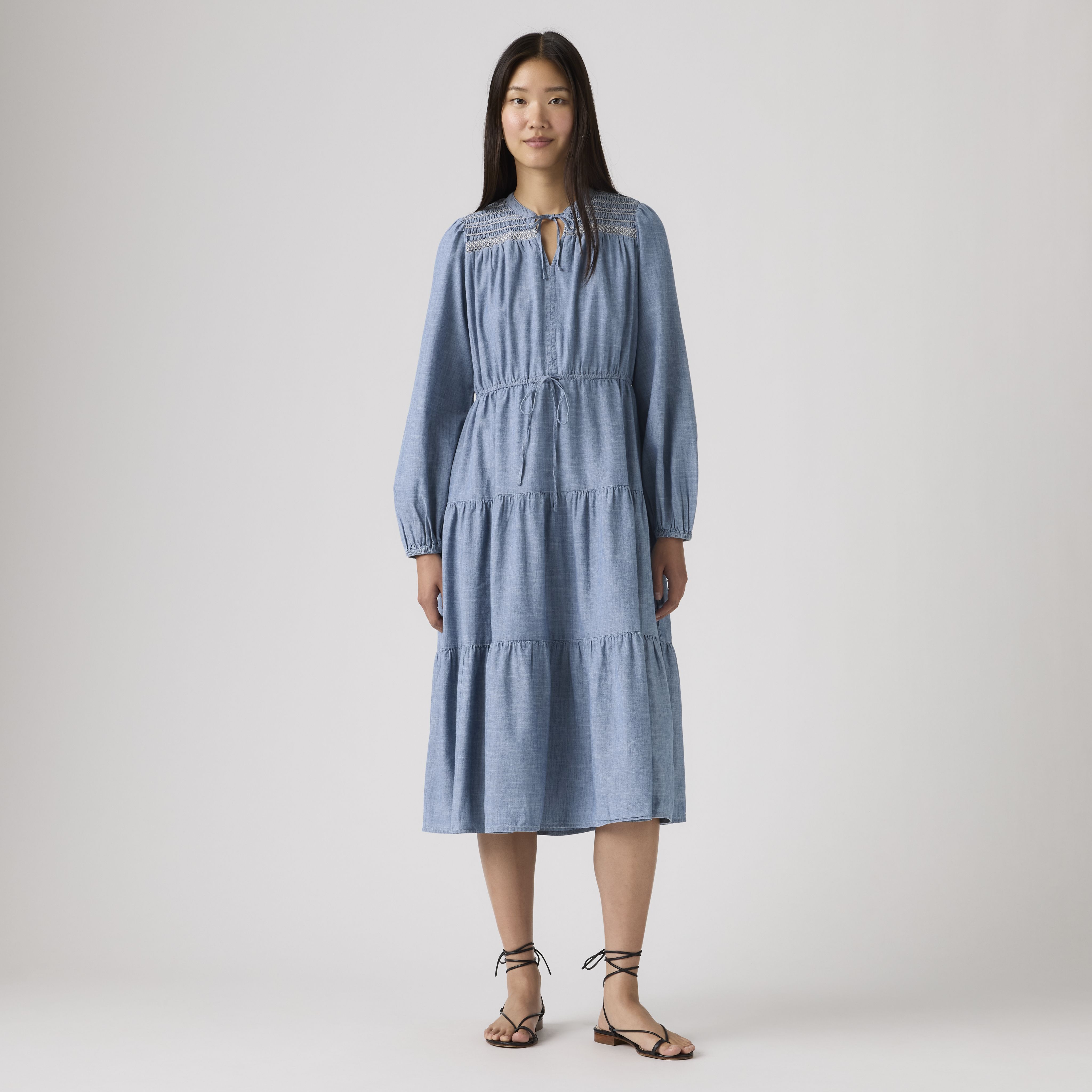 Seren Long-Sleeve Midi Dress 9