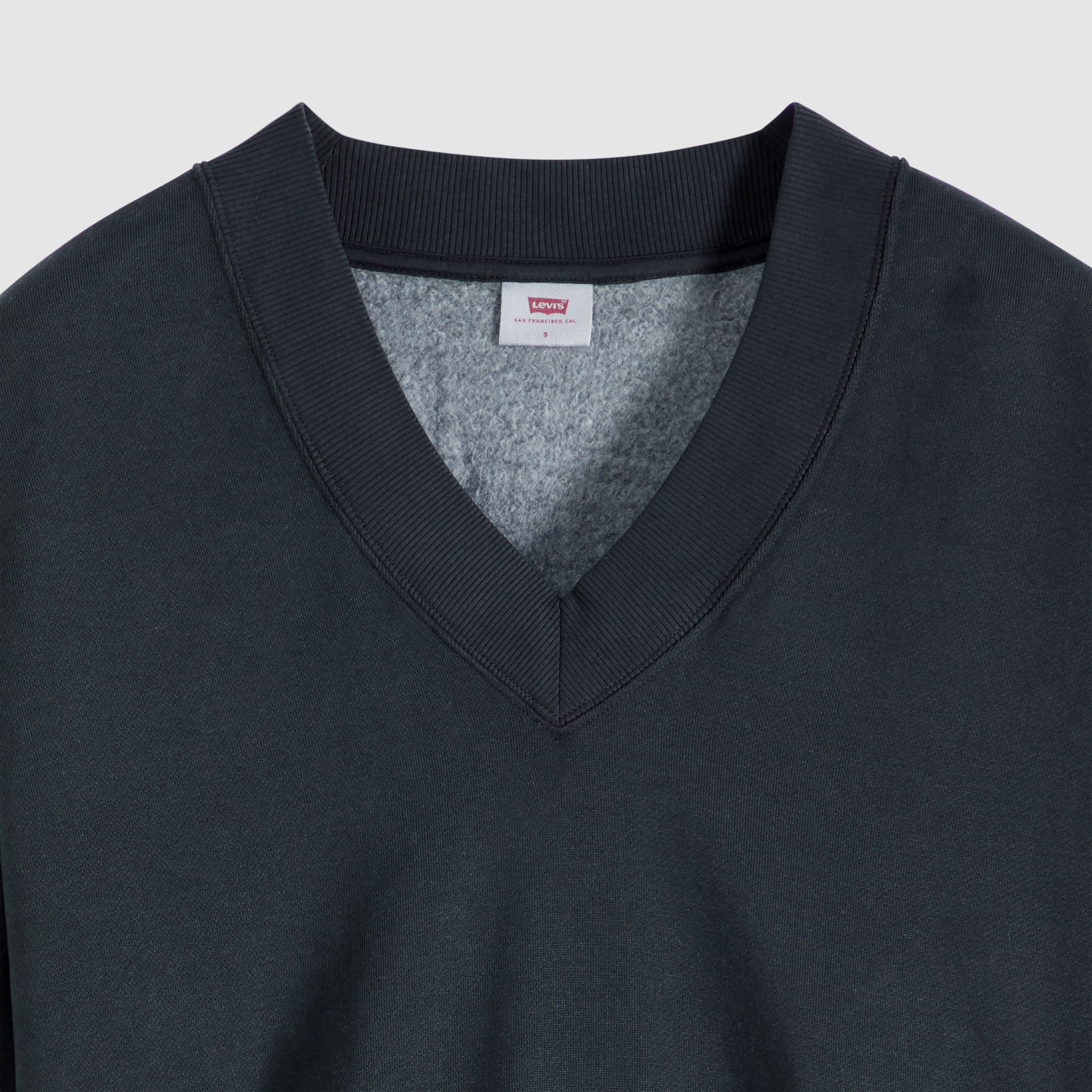 Vintage Garment Dye V-Neck Sweatshirt