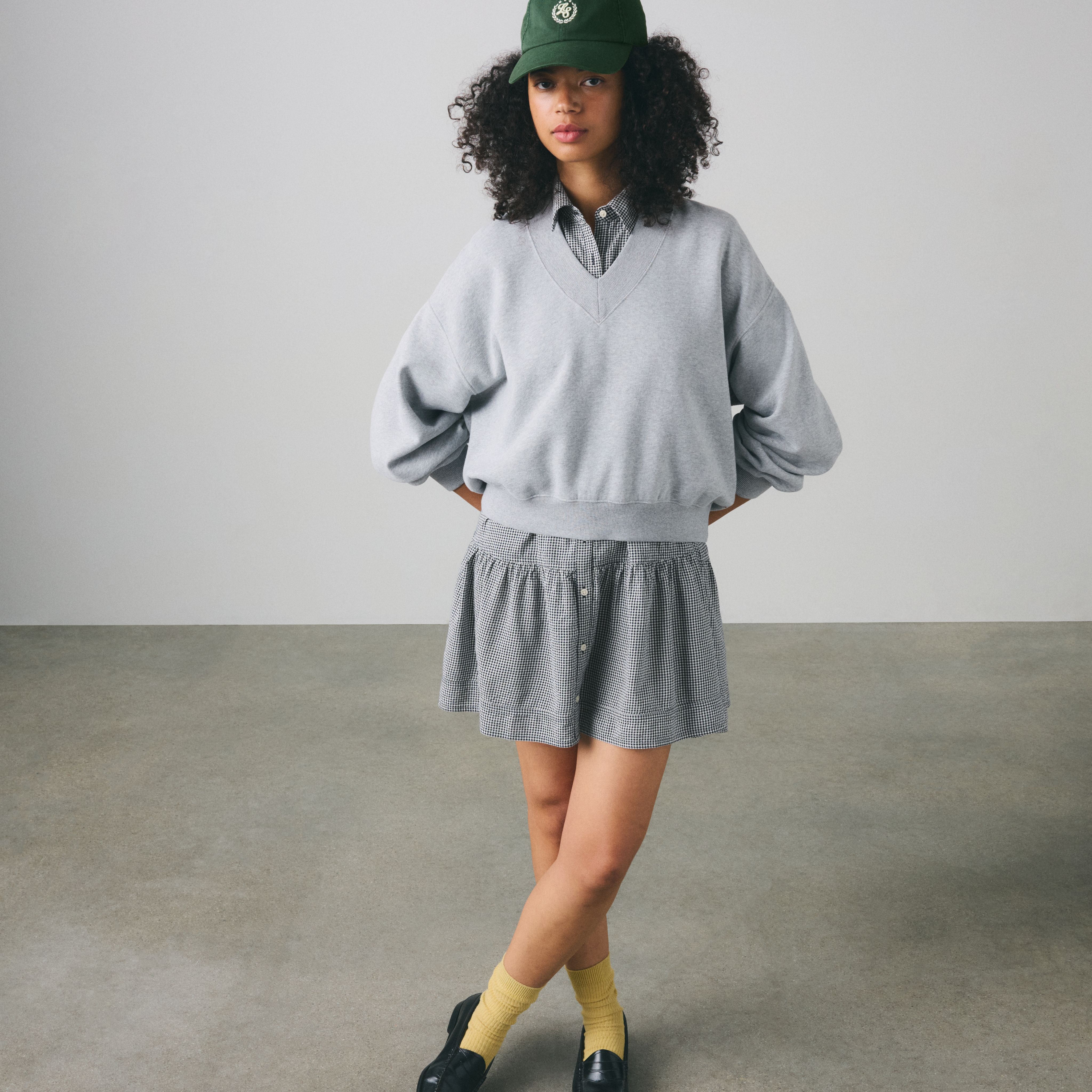Vintage V-Neck Sweatshirt 2