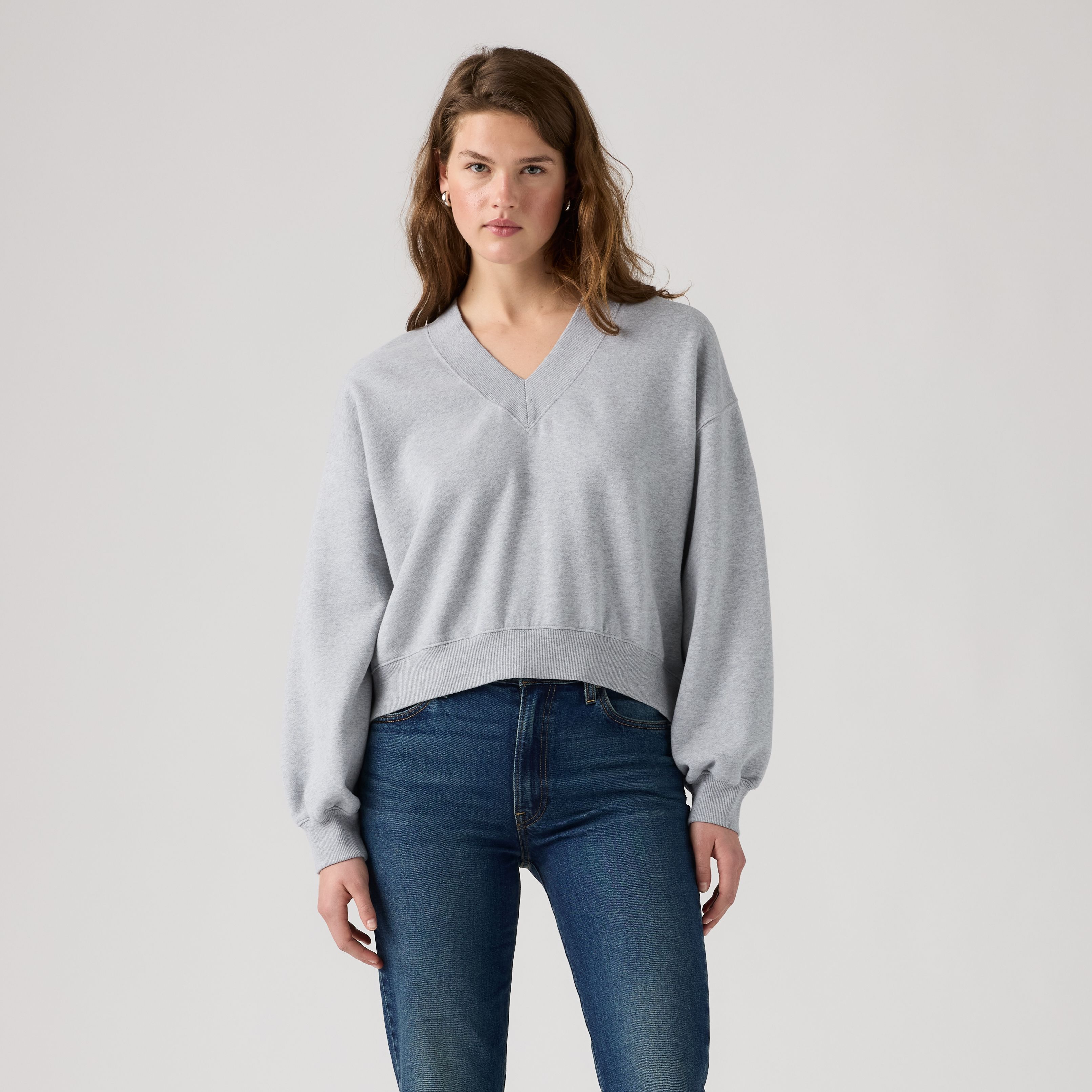 Vintage V-Neck Sweatshirt 4