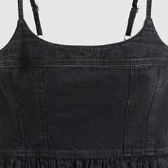 Jadine Denim Mini Lightweight Dress — First Or Last Dress - Black 6