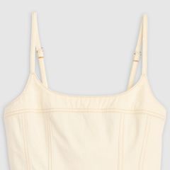 Jadine Denim Mini Lightweight Dress — Icy Ecru 4 - White 6