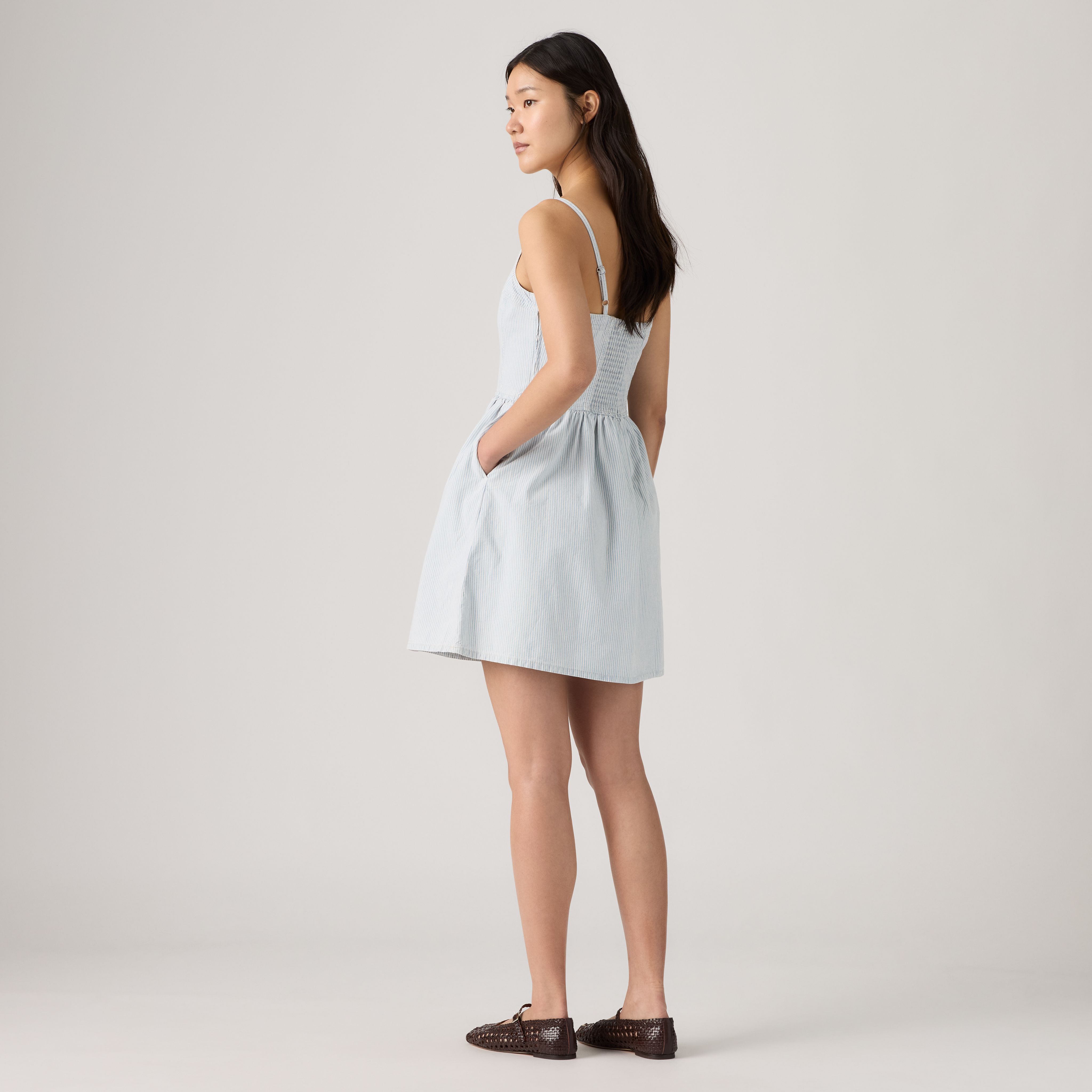 Jadine Denim Mini Lightweight Dress 3