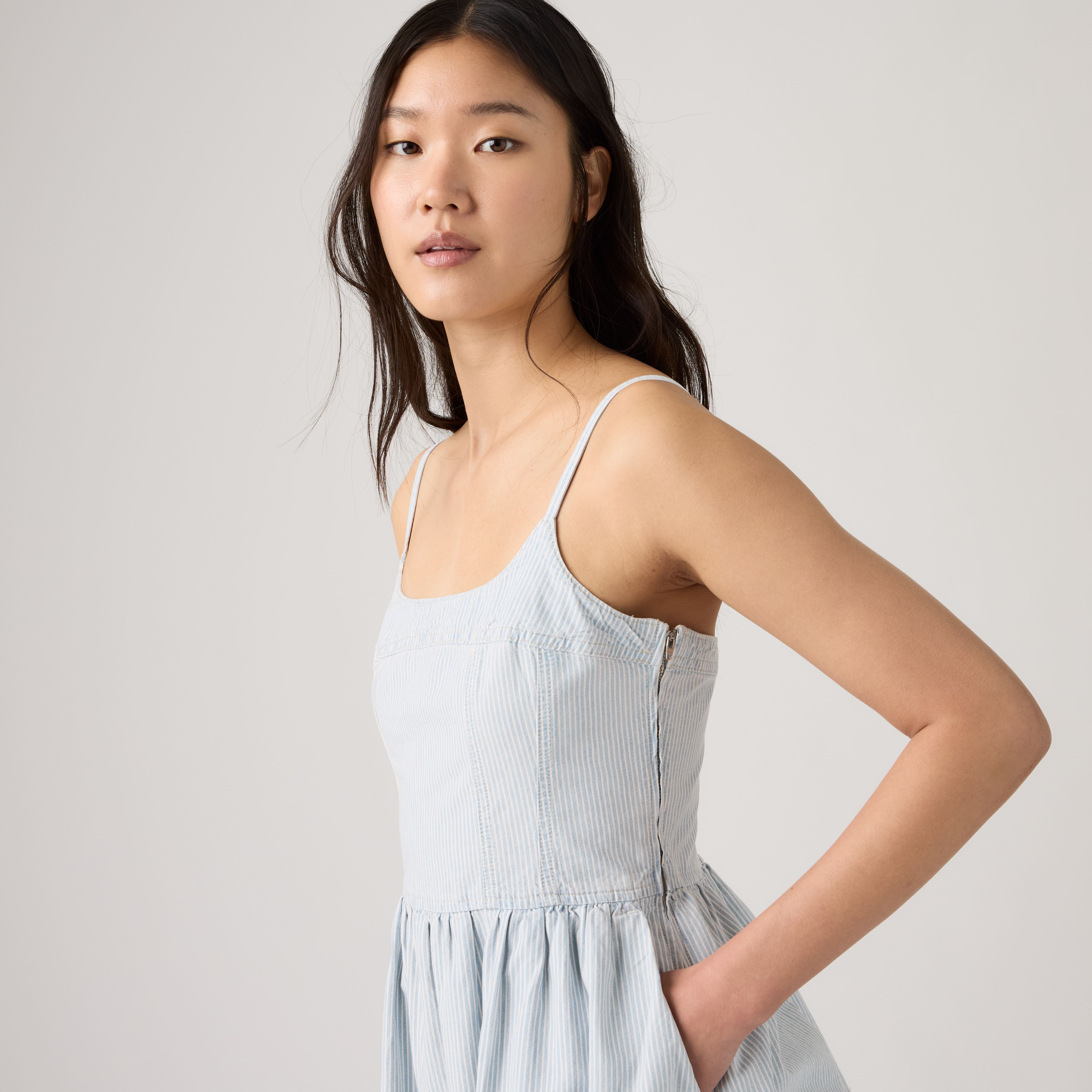 Jadine Denim Mini Lightweight Dress 2
