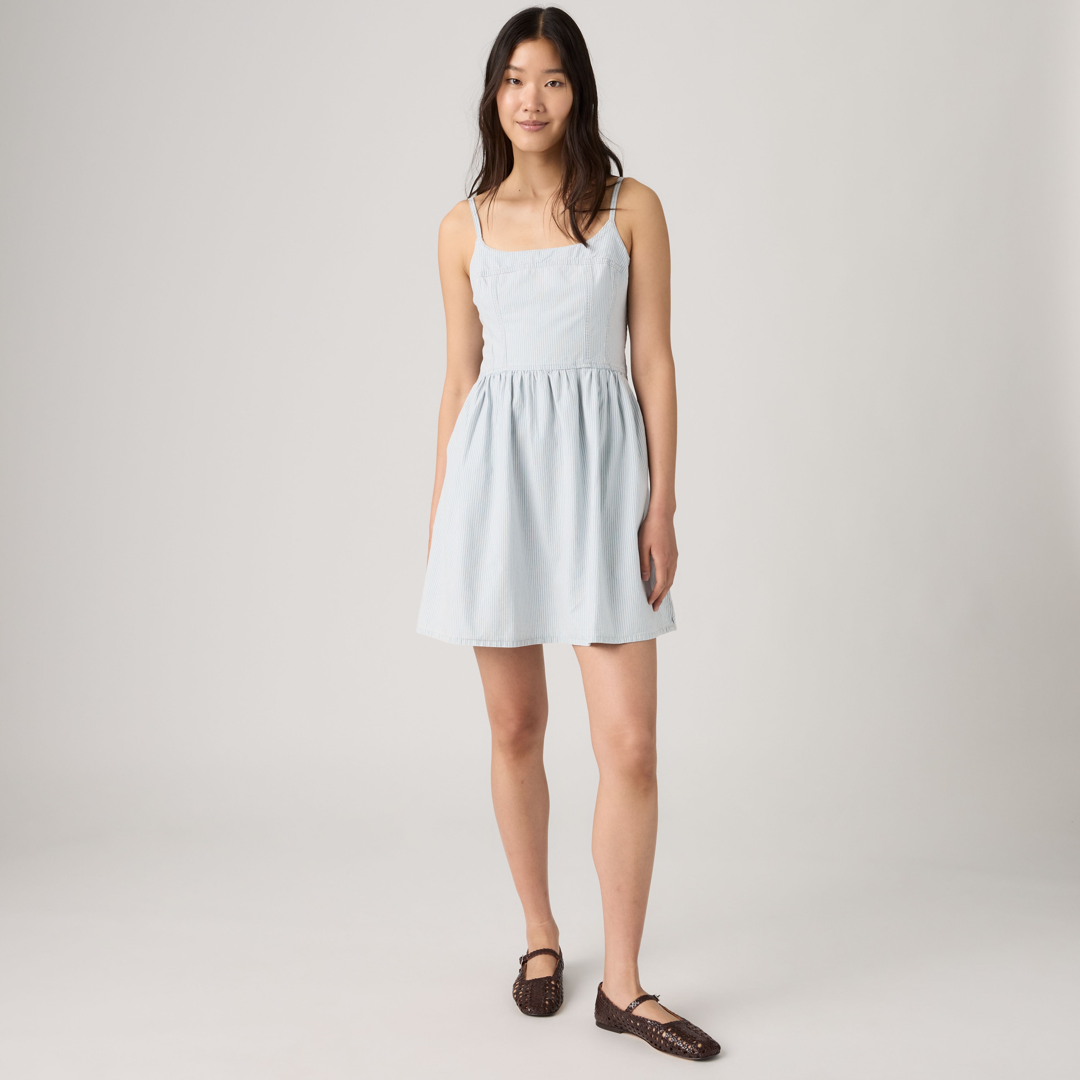 Jadine Denim Mini Lightweight Dress 1