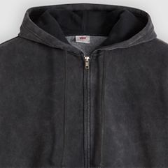 Vintage Oversized Hoodie — Jet Black Garment Dye - Black 6