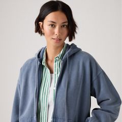 Vintage Oversized Hoodie — Sunshine Blue - Blue 2