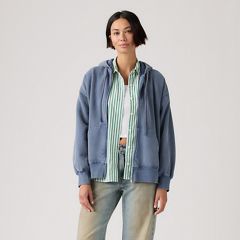 Vintage Oversized Hoodie — Sunshine Blue - Blue 3