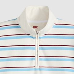 Everyday Quarter-Zip Sweatshirt — Ruby Stripe Alaskan Blue - Multi-Color 6